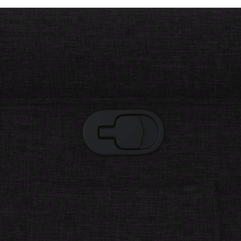 Poltrona Reclinabile in Tessuto Nero - homemem39