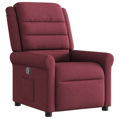 Poltrona Reclinabile in Rosso Vino
