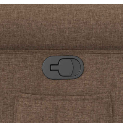 Poltrona Reclinabile in Tessuto Marrone - homemem39