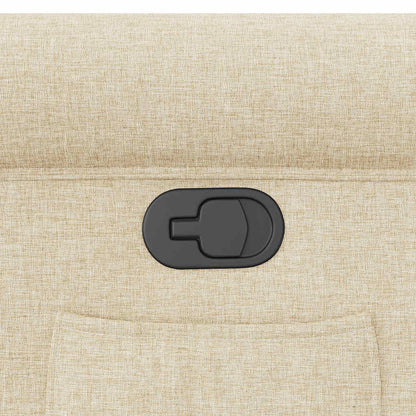 Poltrona Reclinabile in Tessuto Crema - homemem39