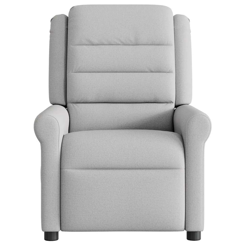 Poltrona Reclinabile in Tessuto Grigio Nuvola | homemem39