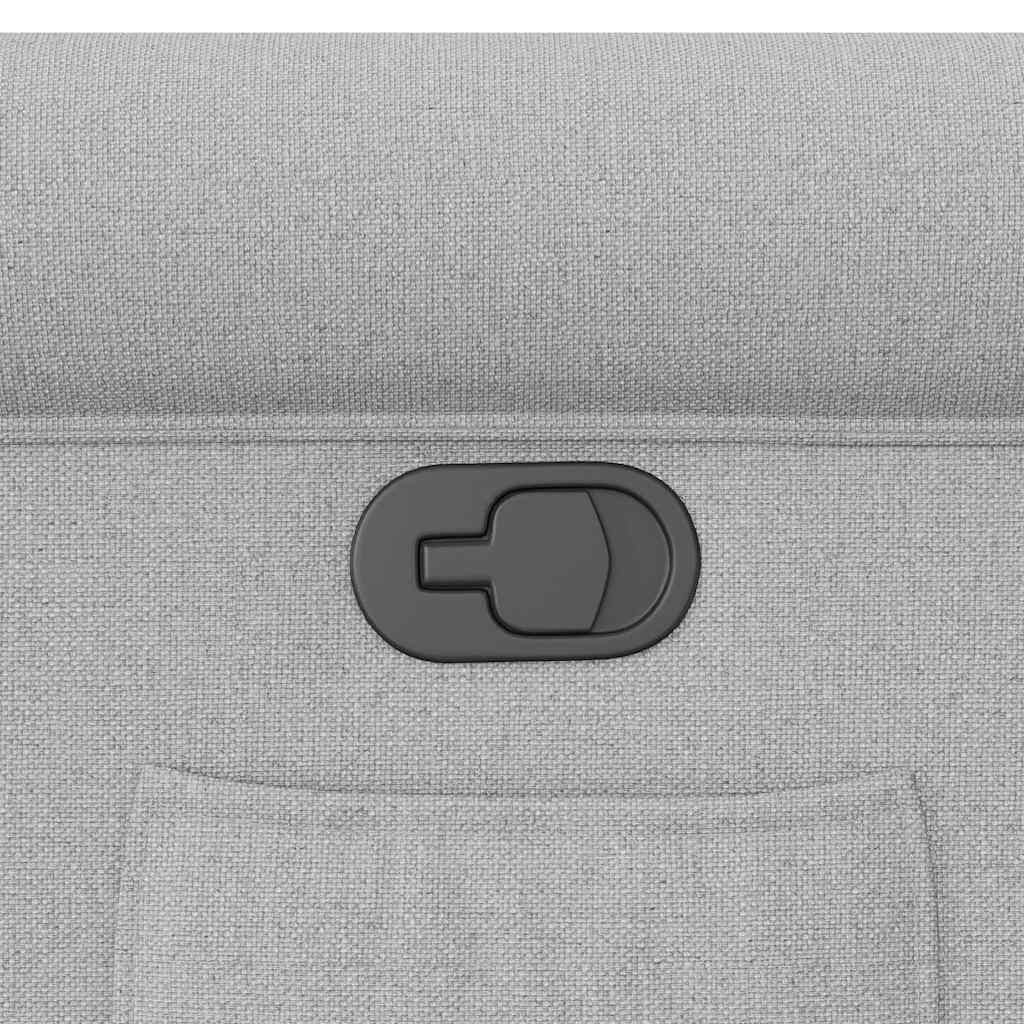 Poltrona Reclinabile in Tessuto Grigio Nuvola | homemem39