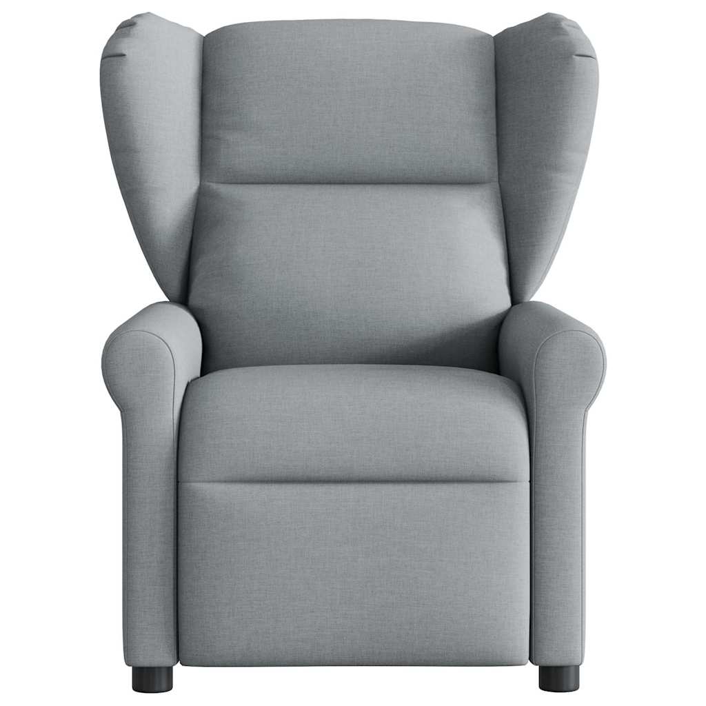 Poltrona Reclinabile in Tessuto Grigio Chiaro | homemem39