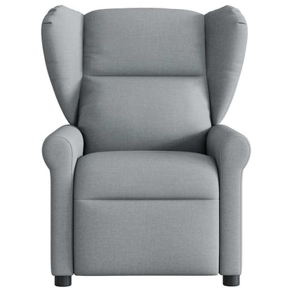Poltrona Reclinabile in Tessuto Grigio Chiaro | homemem39
