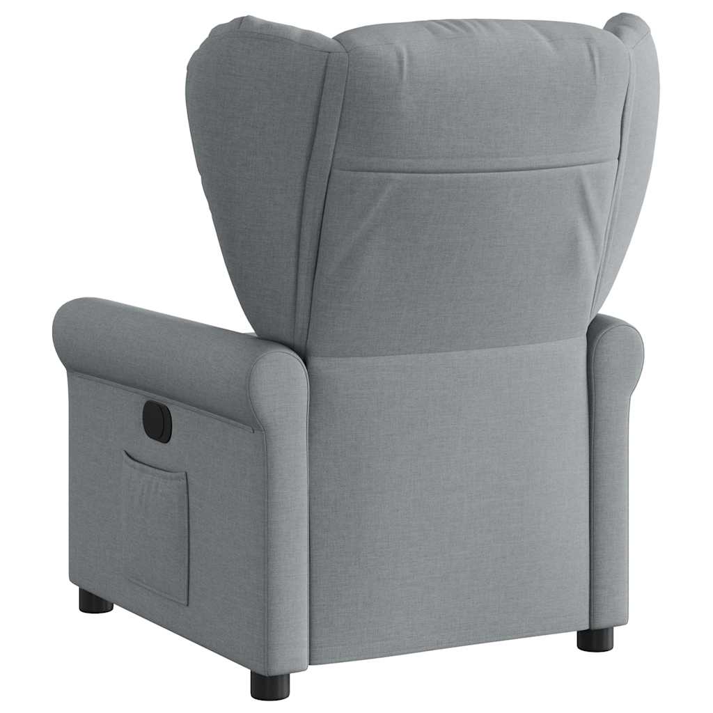 Poltrona Reclinabile in Tessuto Grigio Chiaro | homemem39