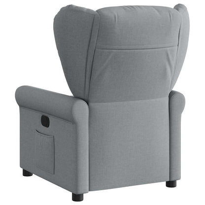 Poltrona Reclinabile in Tessuto Grigio Chiaro | homemem39