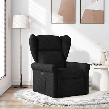 Poltrona Reclinabile in Tessuto Nero | homemem39