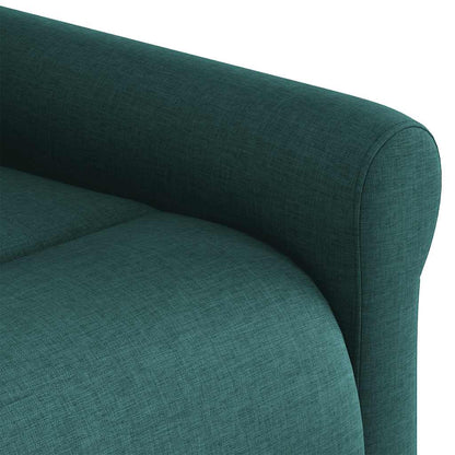 Poltrona Reclinabile in Tessuto Verde Scuro