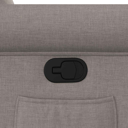 Poltrona Reclinabile in Tessuto Tortora - homemem39