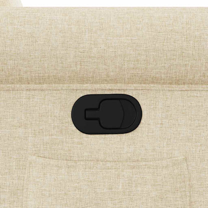 Poltrona Reclinabile in Tessuto Crema - homemem39