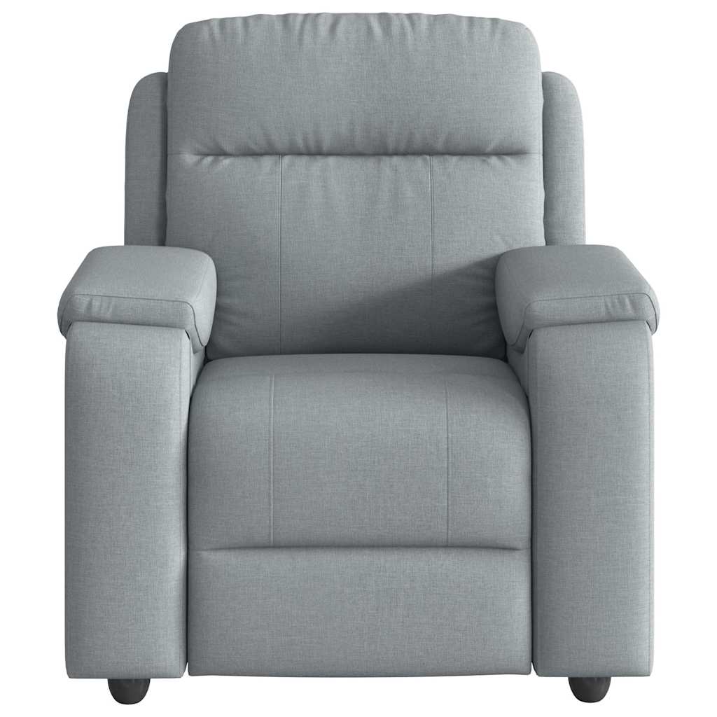 Poltrona Reclinabile in Tessuto Grigio Chiaro | homemem39