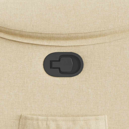 Poltrona Reclinabile in Tessuto Crema - homemem39