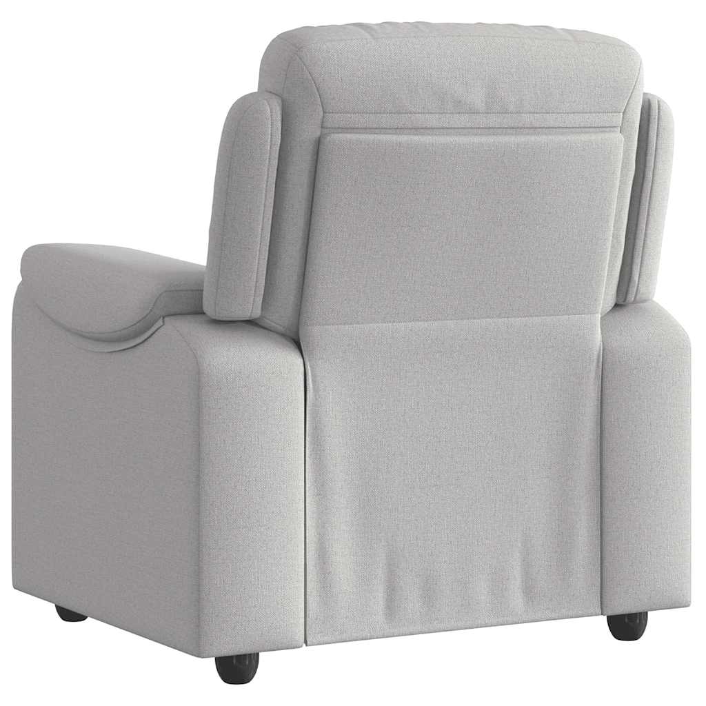 Poltrona Reclinabile in Tessuto Grigio Nuvola | homemem39
