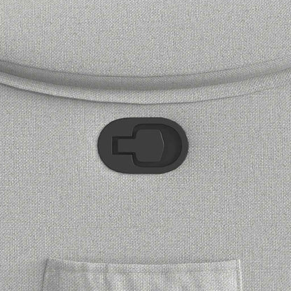 Poltrona Reclinabile in Tessuto Grigio Nuvola - homemem39