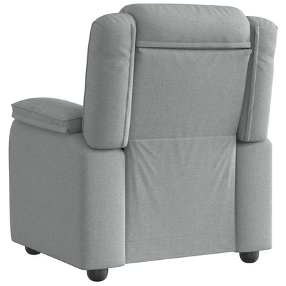 Poltrona Reclinabile in Tessuto Grigio Chiaro | homemem39