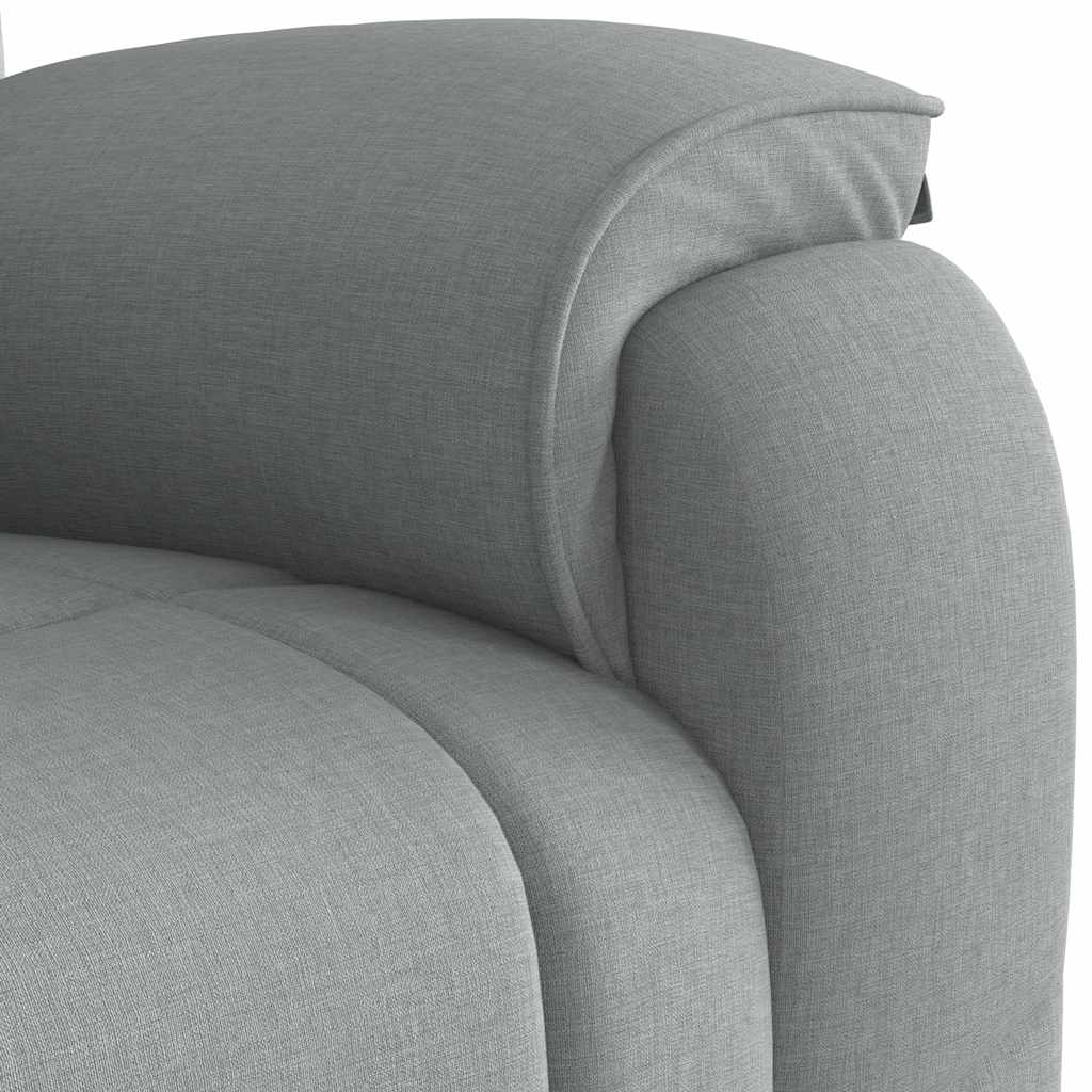 Poltrona Reclinabile in Tessuto Grigio Chiaro | homemem39