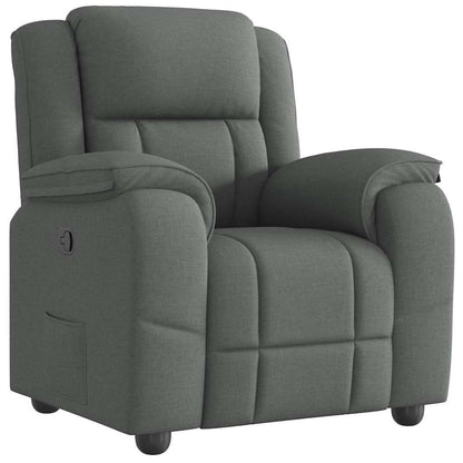 Poltrona Reclinabile in Tessuto Grigio Scuro | homemem39