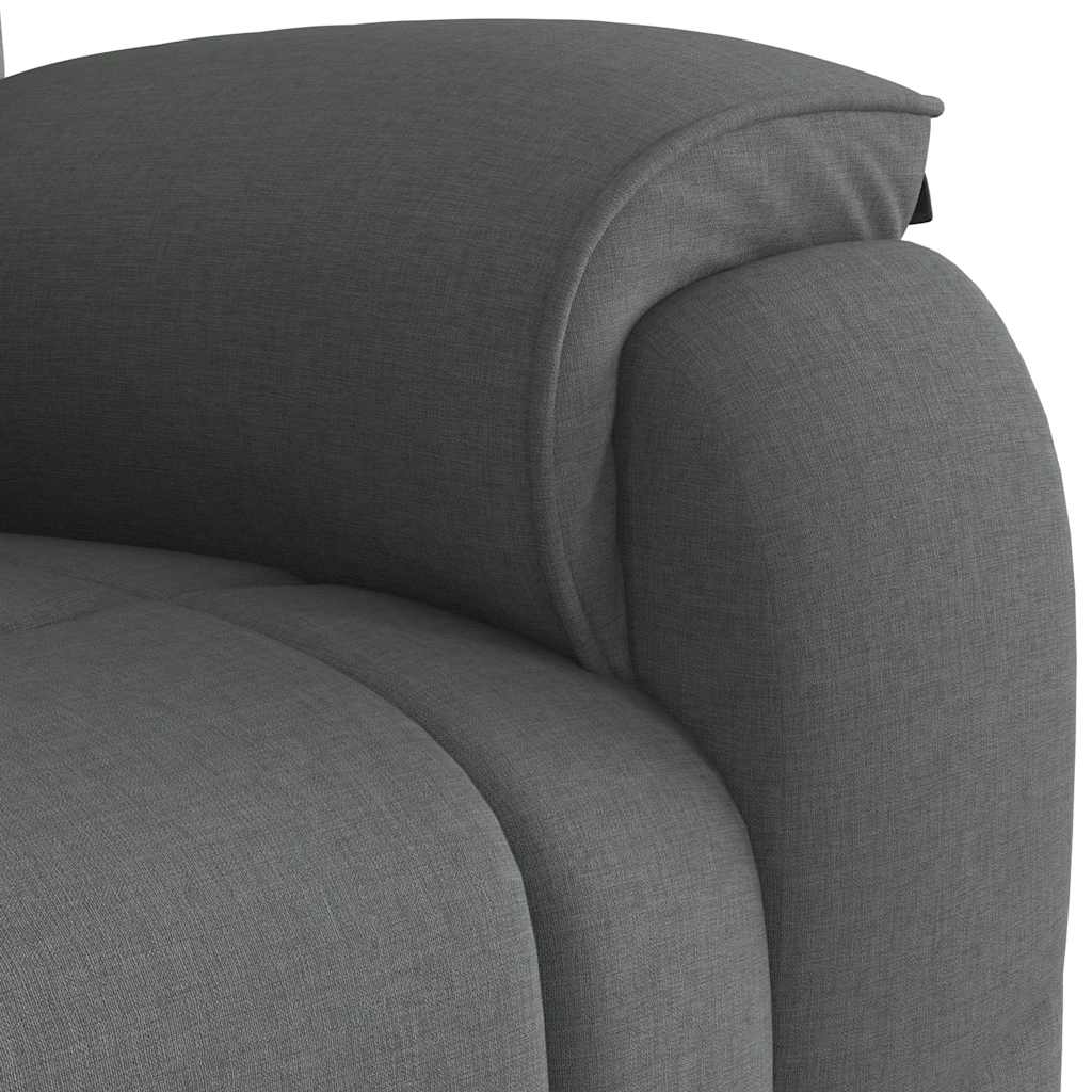 Poltrona Reclinabile in Tessuto Grigio Scuro | homemem39