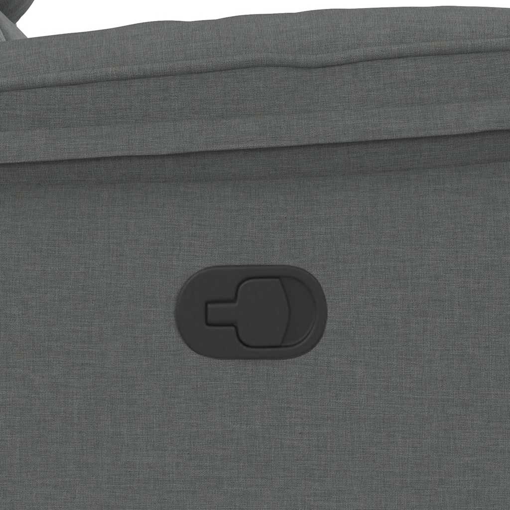 Poltrona Reclinabile in Tessuto Grigio Scuro - homemem39