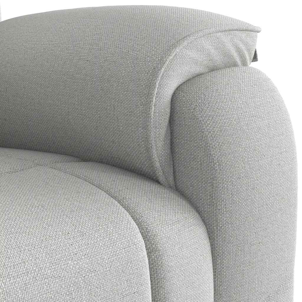 Poltrona Reclinabile in Tessuto Grigio Nuvola | homemem39