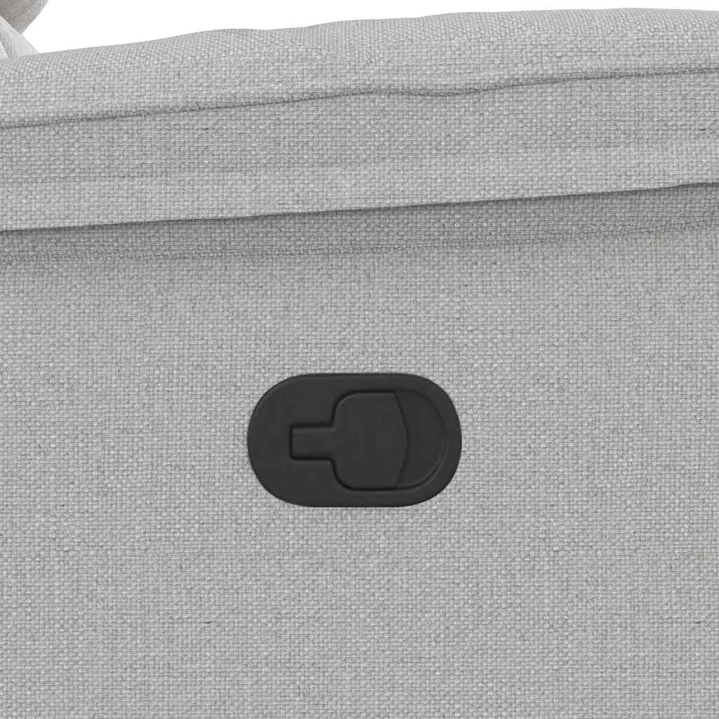 Poltrona Reclinabile in Tessuto Grigio Nuvola - homemem39
