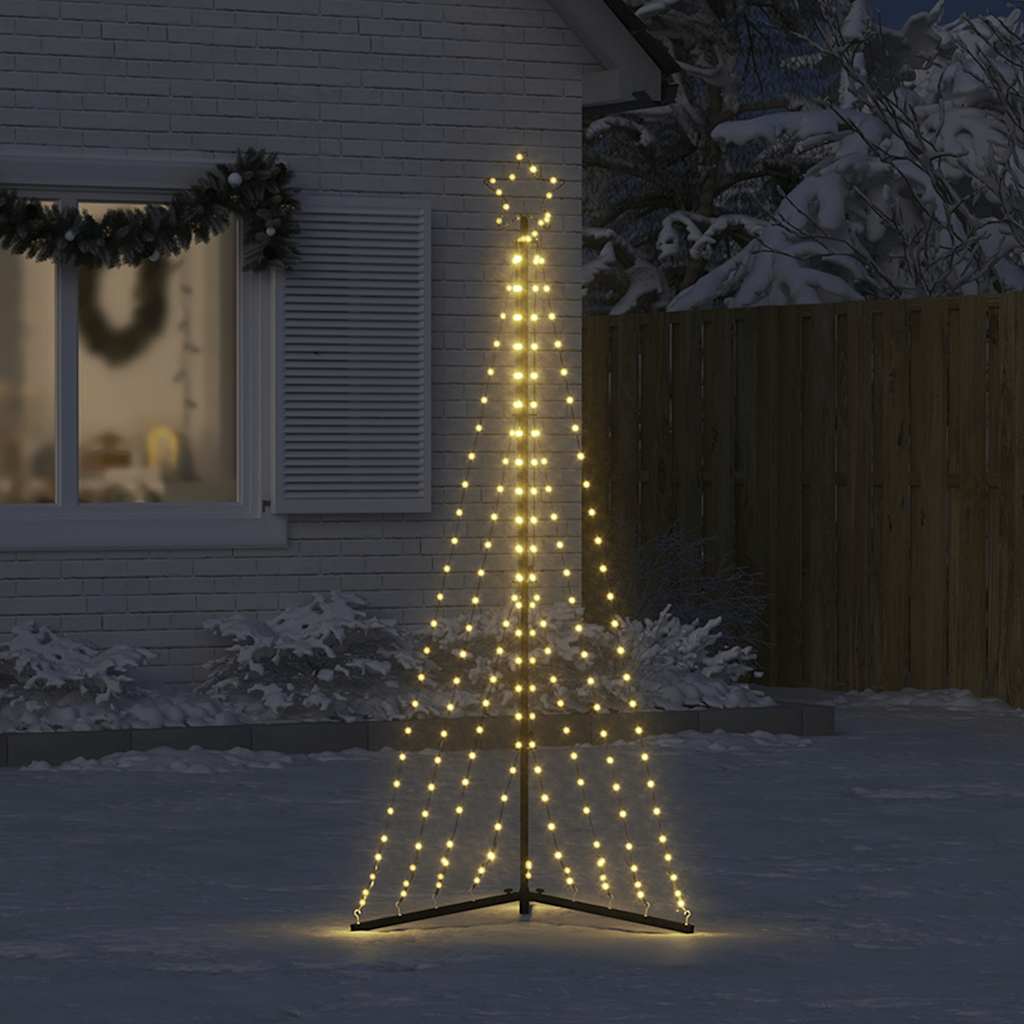 Albero di Natale a LED 339 LED Bianco Caldo 182 cm