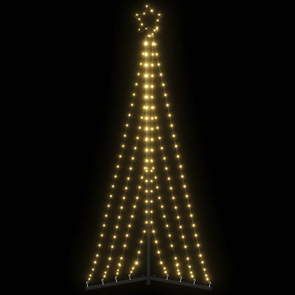 Albero di Natale a LED 339 LED Bianco Caldo 182 cm