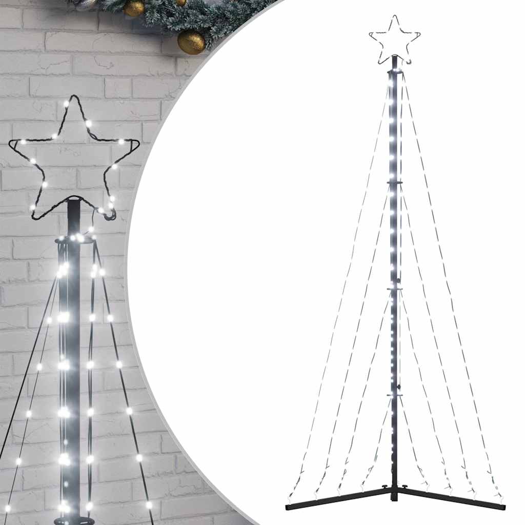 Albero di Natale a LED 339 LED Bianco Freddo 182 cm