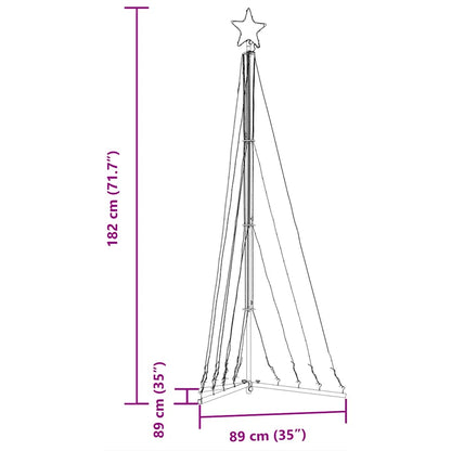 Albero di Natale a LED 339 LED Bianco Freddo 182 cm - homemem39