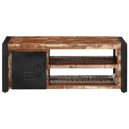 Tavolino Salotto Multicolore 90x50x36cm Legno Massello Recupero | homemem39