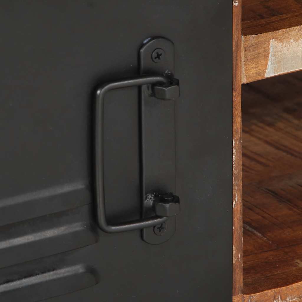 Tavolino Salotto Multicolore 90x50x36cm Legno Massello Recupero | homemem39