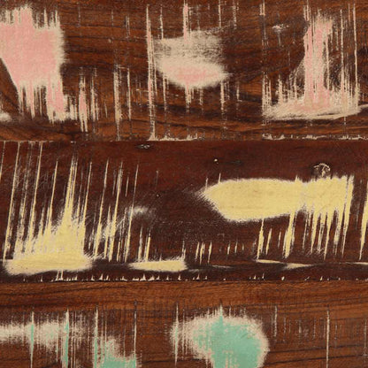 Tavolino Salotto Multicolore 90x50x36cm Legno Massello Recupero | homemem39