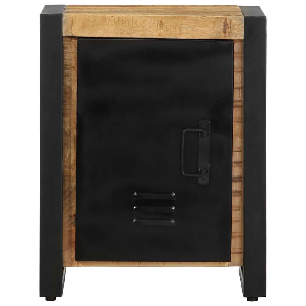 Comodino 40x30x51 cm in Legno Grezzo Massello di Mango | homemem39
