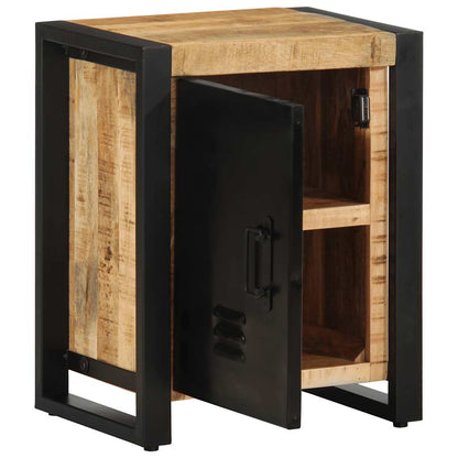 Comodini 2 pz in Legno Massello di Mango Grezzo | homemem39