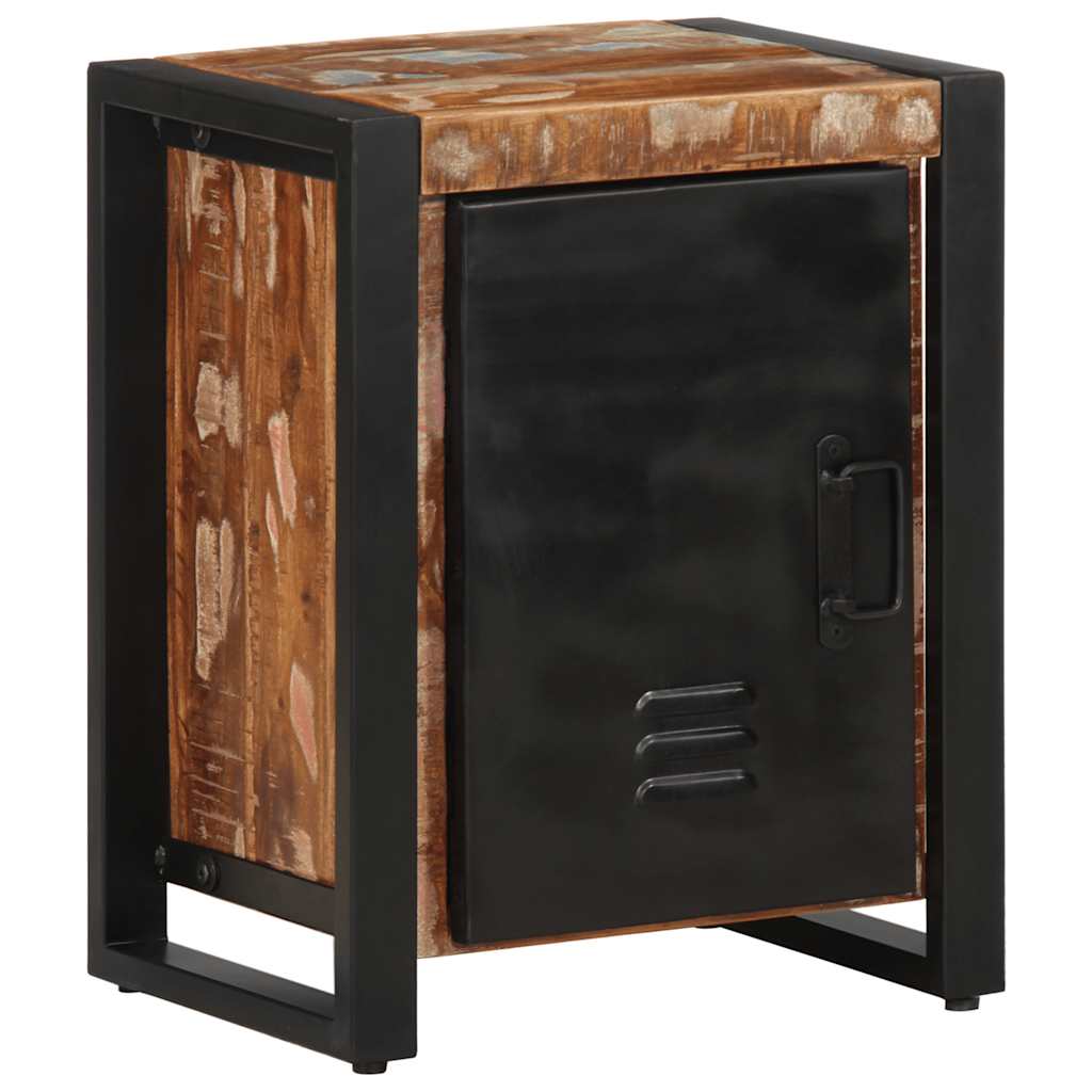 Comodini 2 pz Multicolore in Legno Massello di Mango Grezzo - homemem39