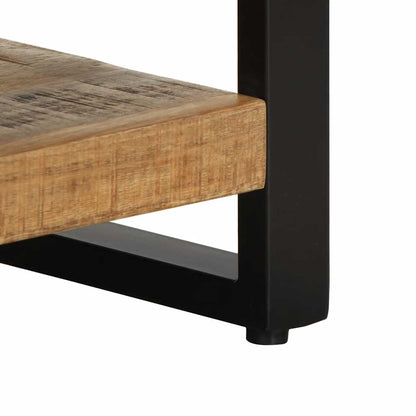 Comodini 2 pz in Legno Massello di Mango Grezzo - homemem39