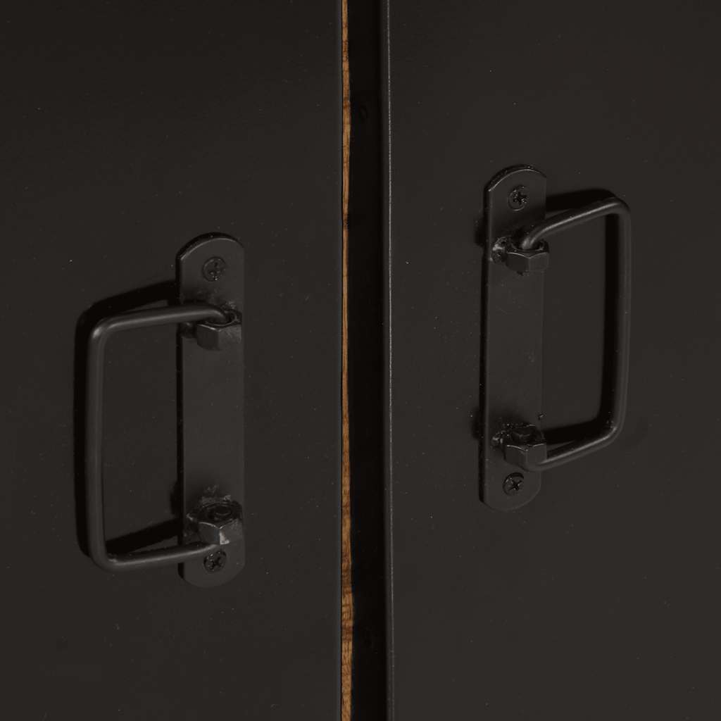 Credenza 55x35x70 cm in Legno Massello di Mango Grezzo - homemem39