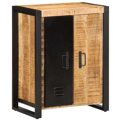 Credenza 55x35x70 cm in Legno Massello di Mango Grezzo - homemem39