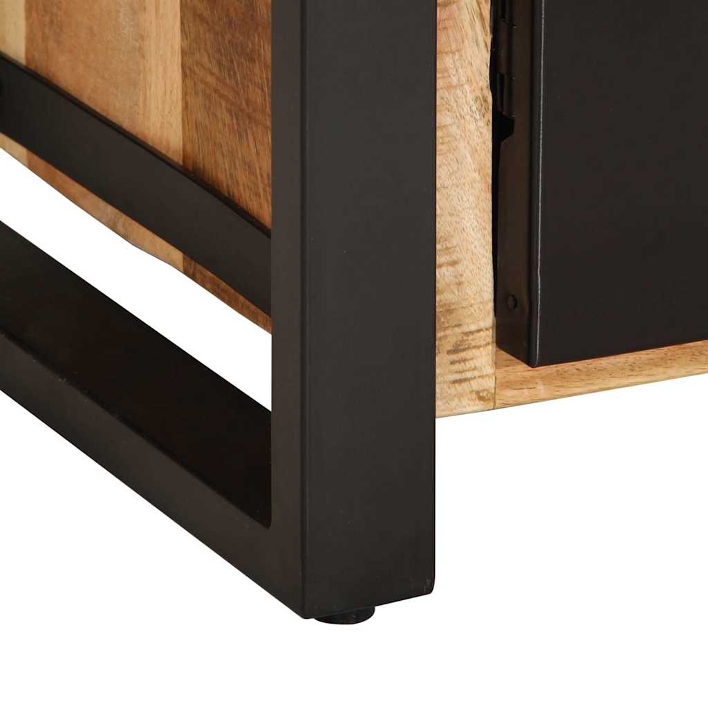 Credenza 55x35x70 cm in Legno Massello di Mango Grezzo - homemem39