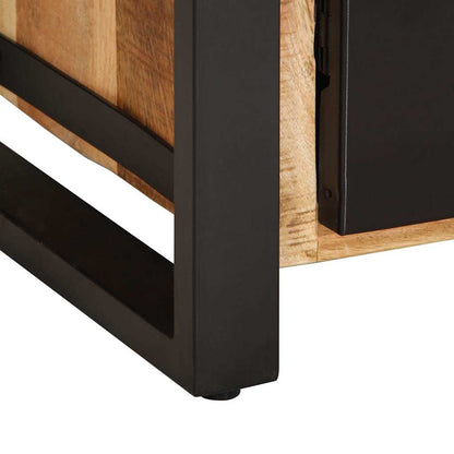 Credenza 55x35x70 cm in Legno Massello di Mango Grezzo - homemem39