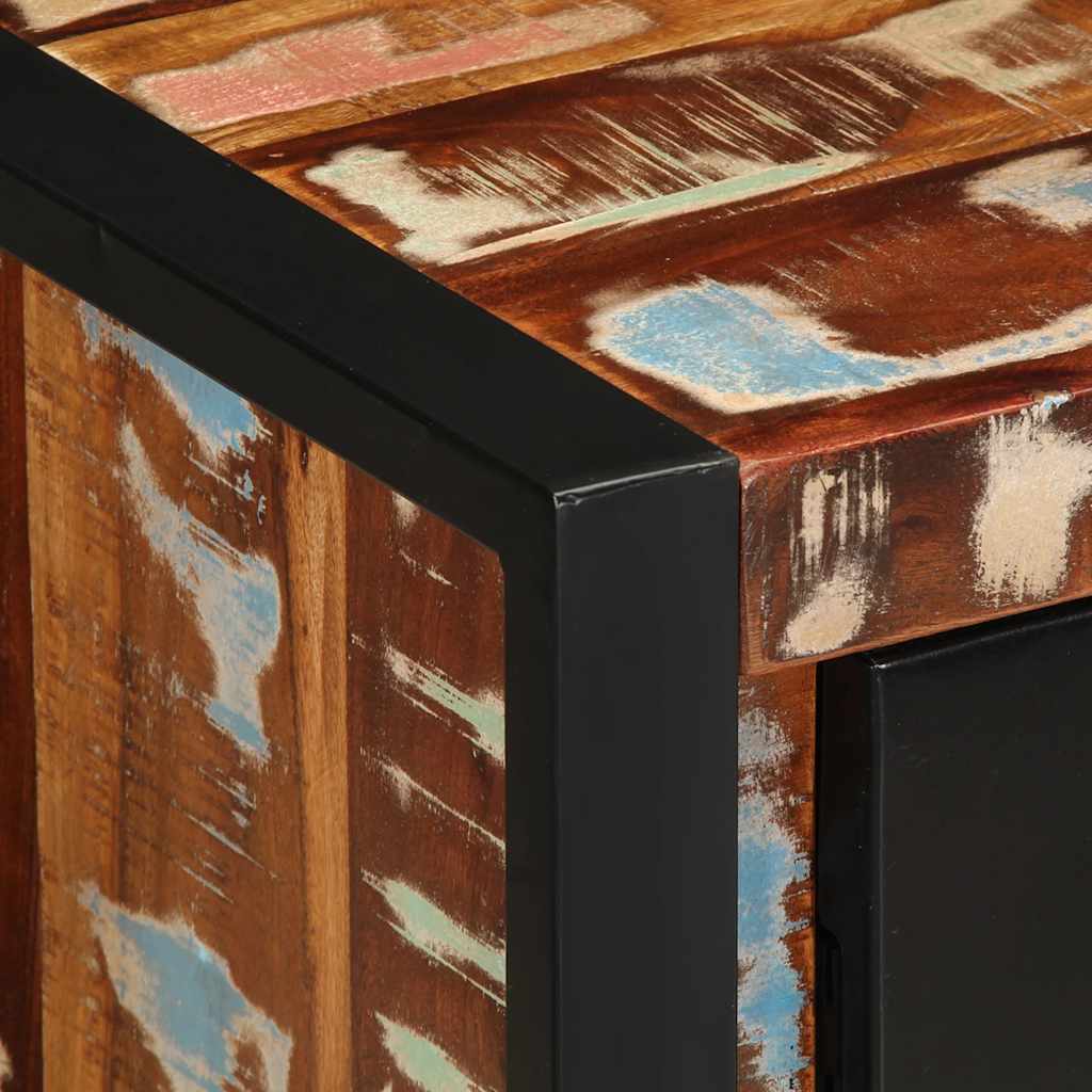 Credenza Multicolore 55x35x70 cm in Legno Massello Recupero - homemem39