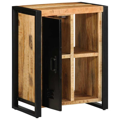 Credenza 55x35x70 cm in Legno Massello di Mango Grezzo - homemem39