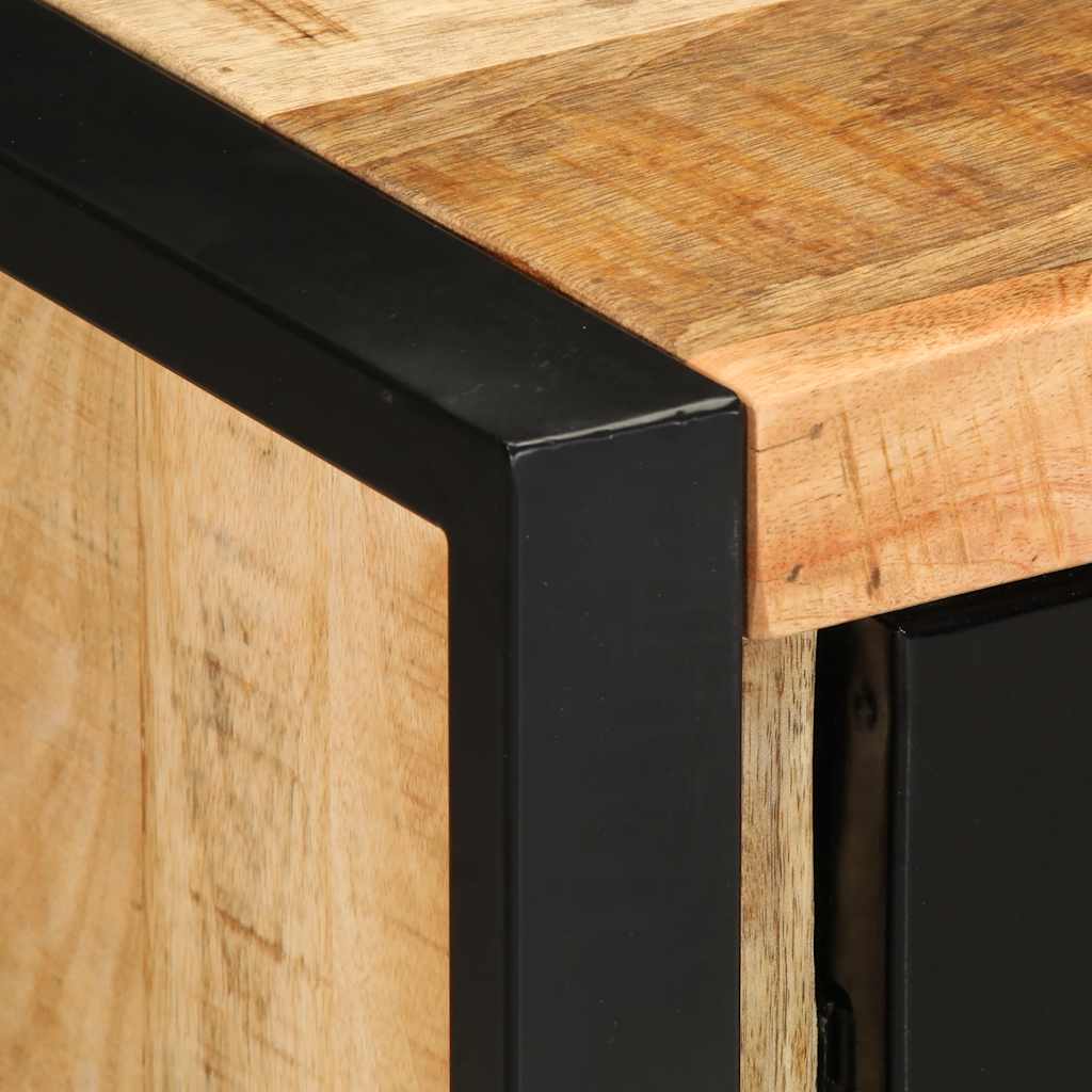 Credenza 55x35x70 cm in Legno Massello di Mango Grezzo - homemem39