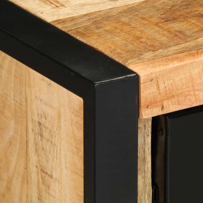 Credenza 55x35x70 cm in Legno Massello di Mango Grezzo - homemem39