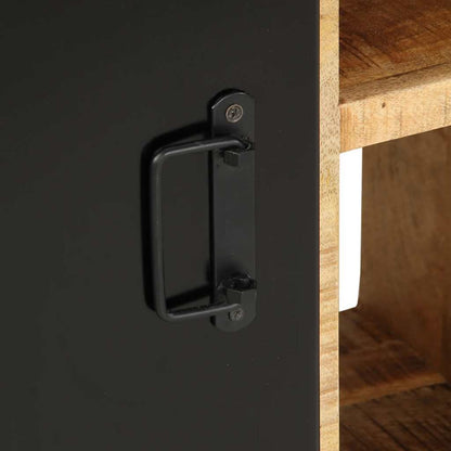 Credenza 55x35x70 cm in Legno Massello di Mango Grezzo - homemem39