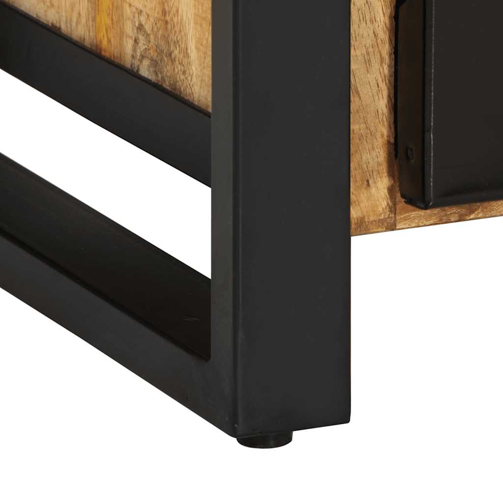 Credenza 55x35x70 cm in Legno Massello di Mango Grezzo - homemem39