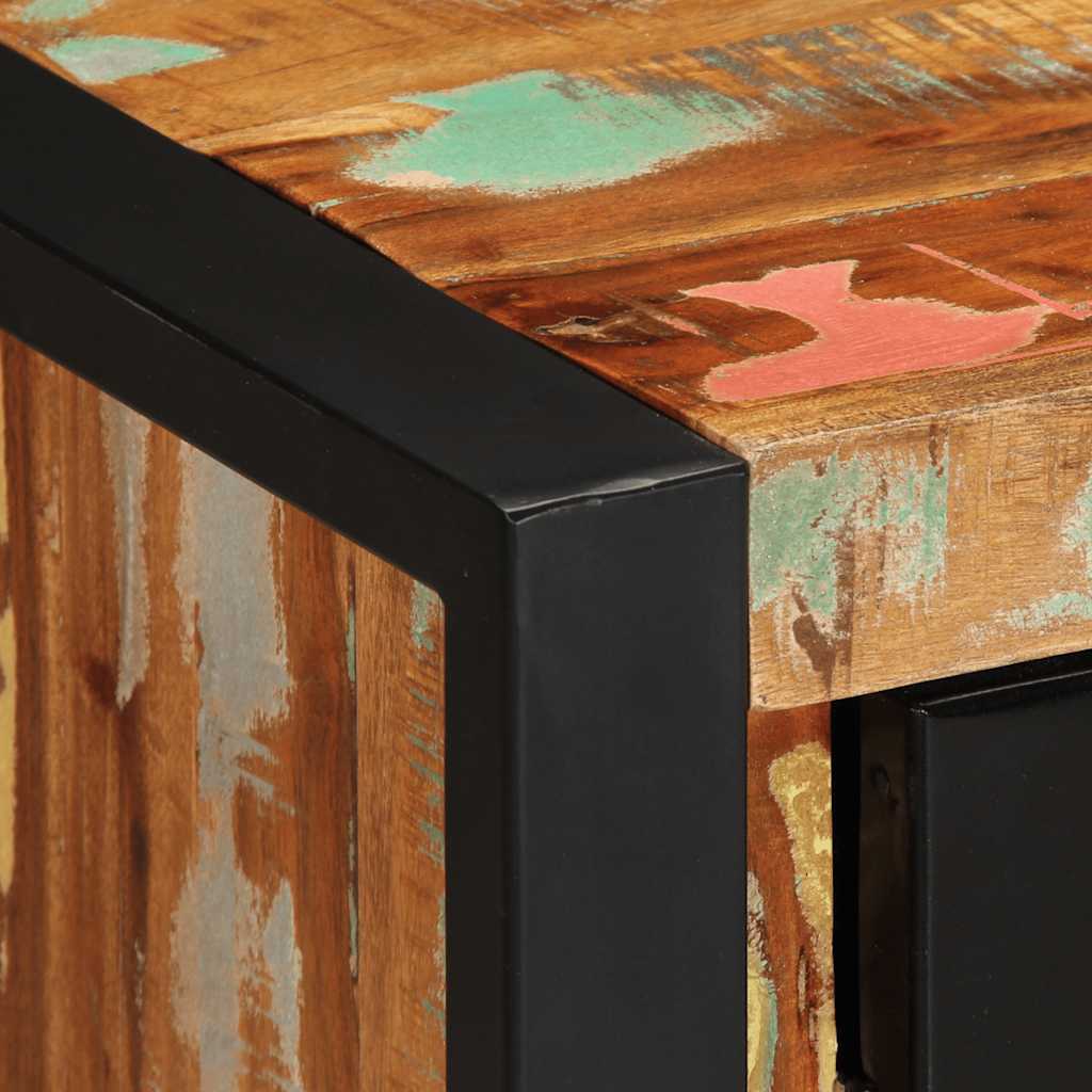 Credenza Multicolore 55x35x70 cm in Legno Massello Recupero - homemem39