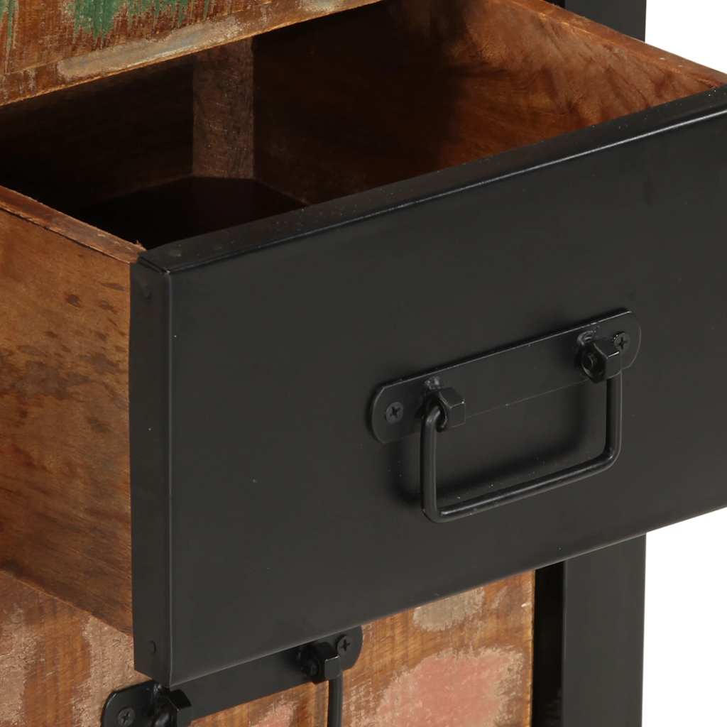 Cassettiera Multicolore 40x40x75 cm Legno Massello di Recupero - homemem39