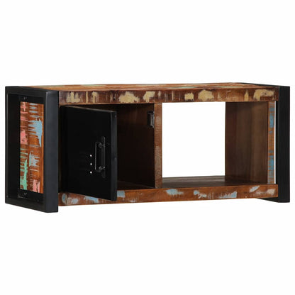 Mobile Porta TV 80x30x35 cm in Legno Massello di Recupero - homemem39
