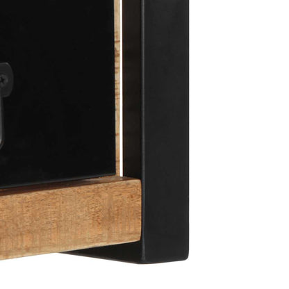 Mobile Porta TV 100x30x25 cm in Legno Massello di Mango Grezzo - homemem39